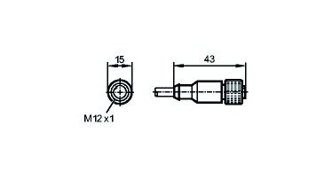 Sensor-Aktorkabel 8p 2m M12 Female ger fr.Ende Polyurethan (PUR)