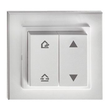 Wippschalter Taster TS ws AP IP20 2p 2f glz