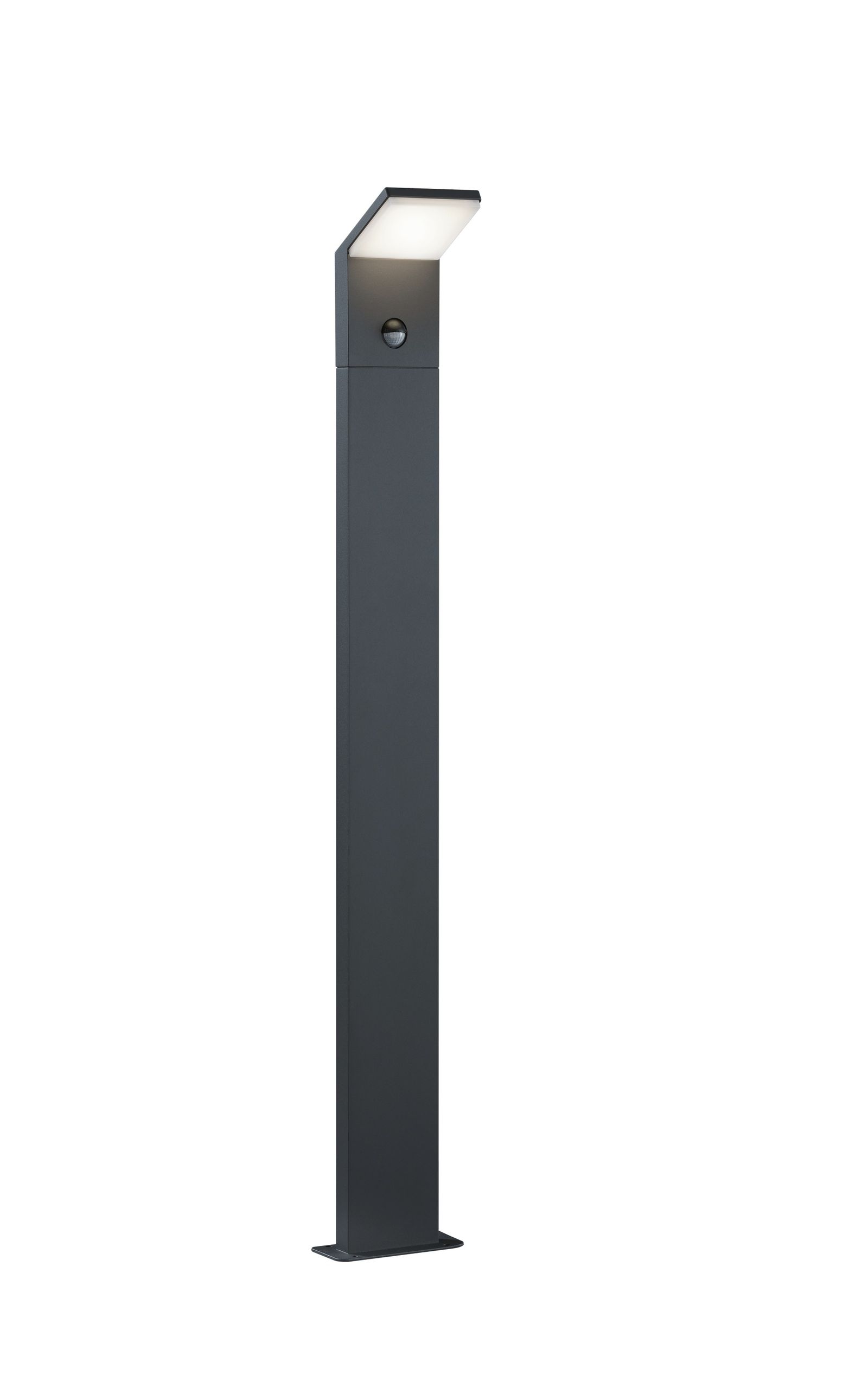 LED-Pollerleuchte 8W PEARL IP54 3000K 900lm 1LED anth Alu Kst_opal BWM