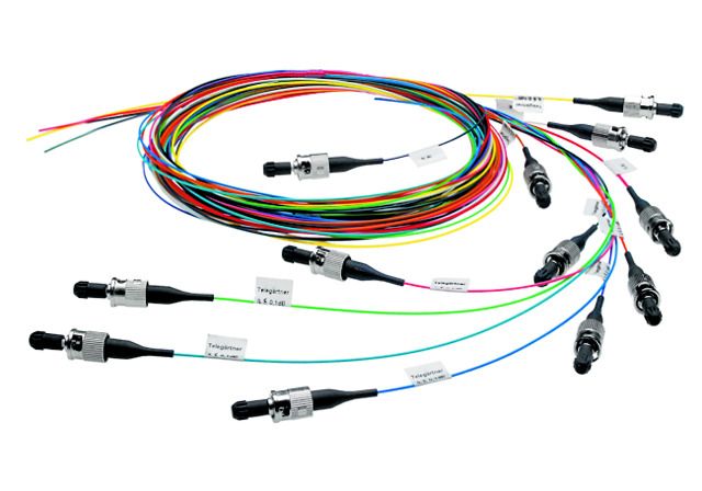 LWL-Pigtail LC 50/125 OM4 2m mehrf Aderpigtail MM50/125