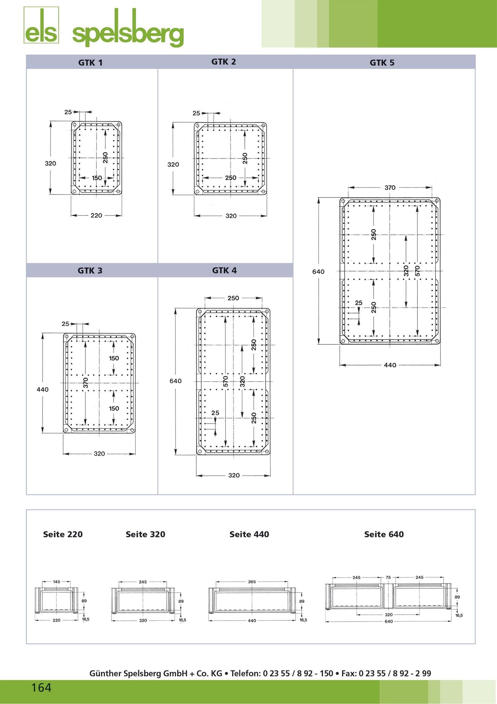 Sammelschienengehäuse Kst 400A 5p IP65 Mit Sammelschiene bestückt 640x320x179mm