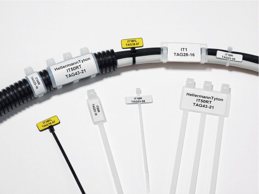 Kabelmarkierung natur Kabel Ø6-22mm Kst 100x25mm Mit Textfeld