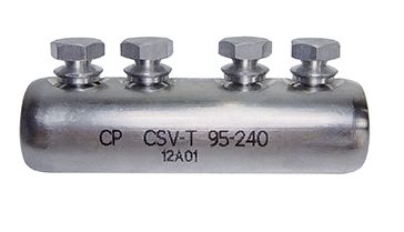 Schraubverbinder 6-50qmm2 verzinnt al 2f6-50qmm Ölstopp/Mittelsteg bis 15 kv