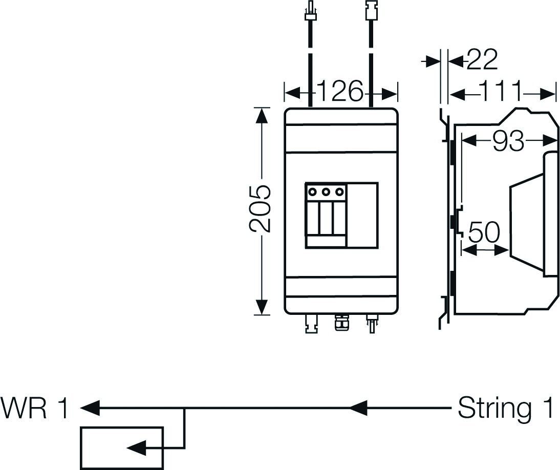Klemmenkasten 16qmm Kst 205x126x111mm AP 5einf IP65 hfr