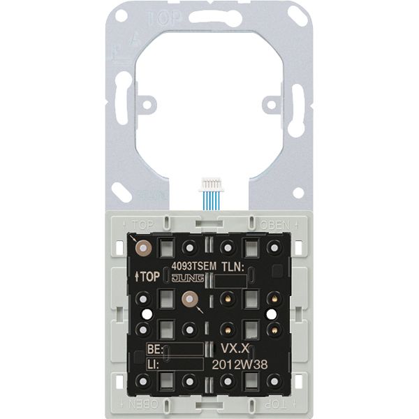 Tastsensor KNX UP ws 6f 6pkt LED m.LED-Anz