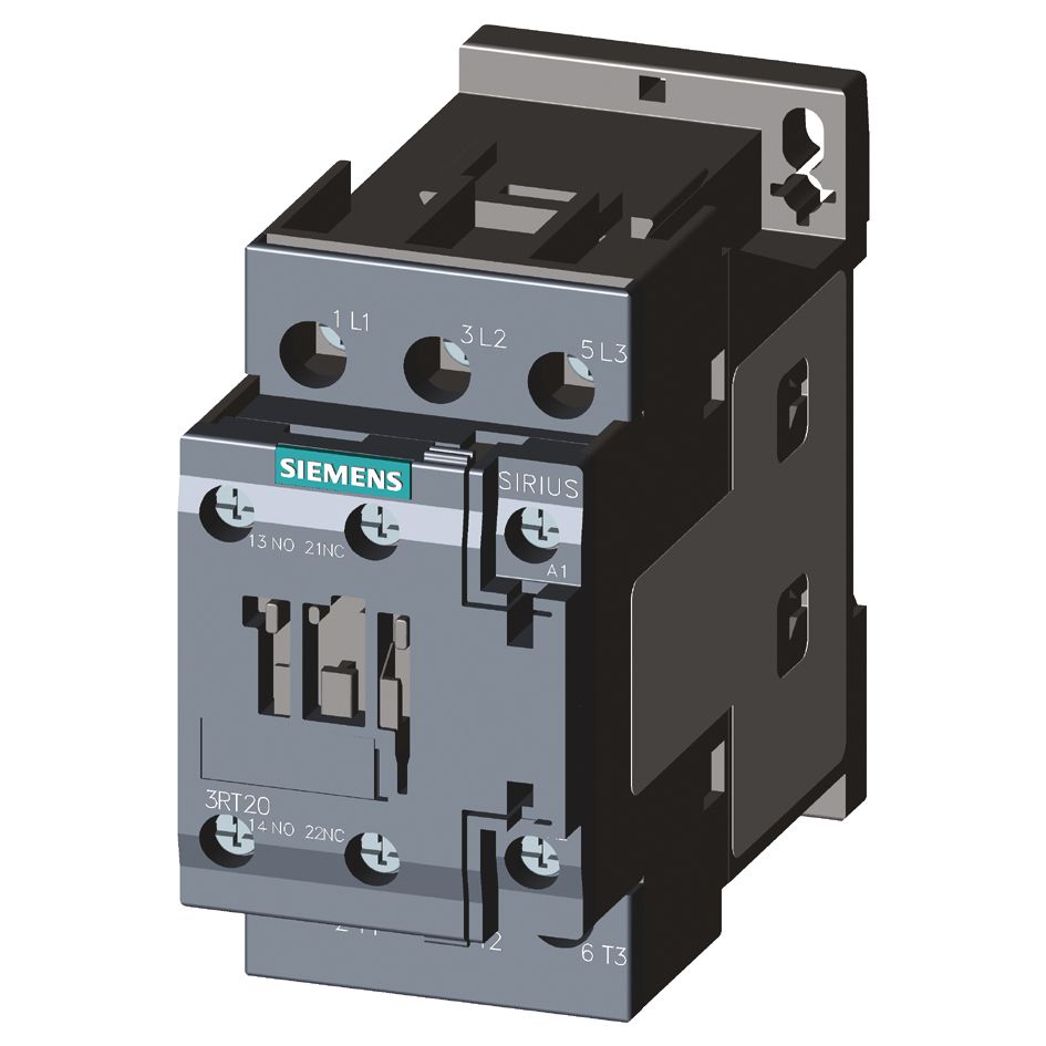 Leistungsschütz 18,5kW 3S 24VDC 38A 1S+1Ö/Hilf REG f.Reiheneinb