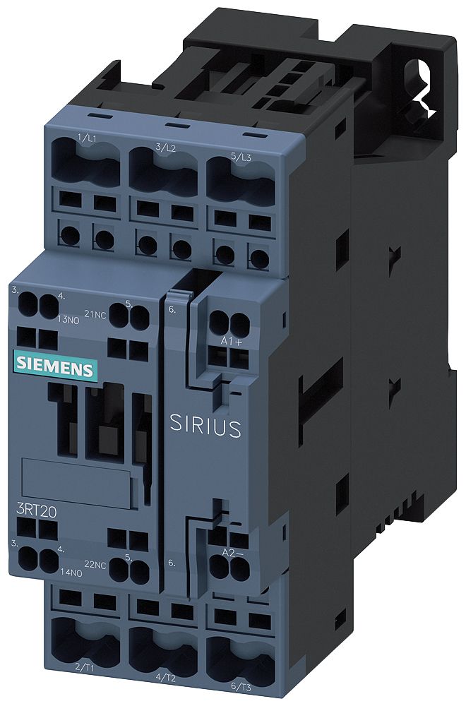 Leistungsschütz 18,5kW 3S 24VDC 38A 1S+1Ö/Hilf REG f.Reiheneinb