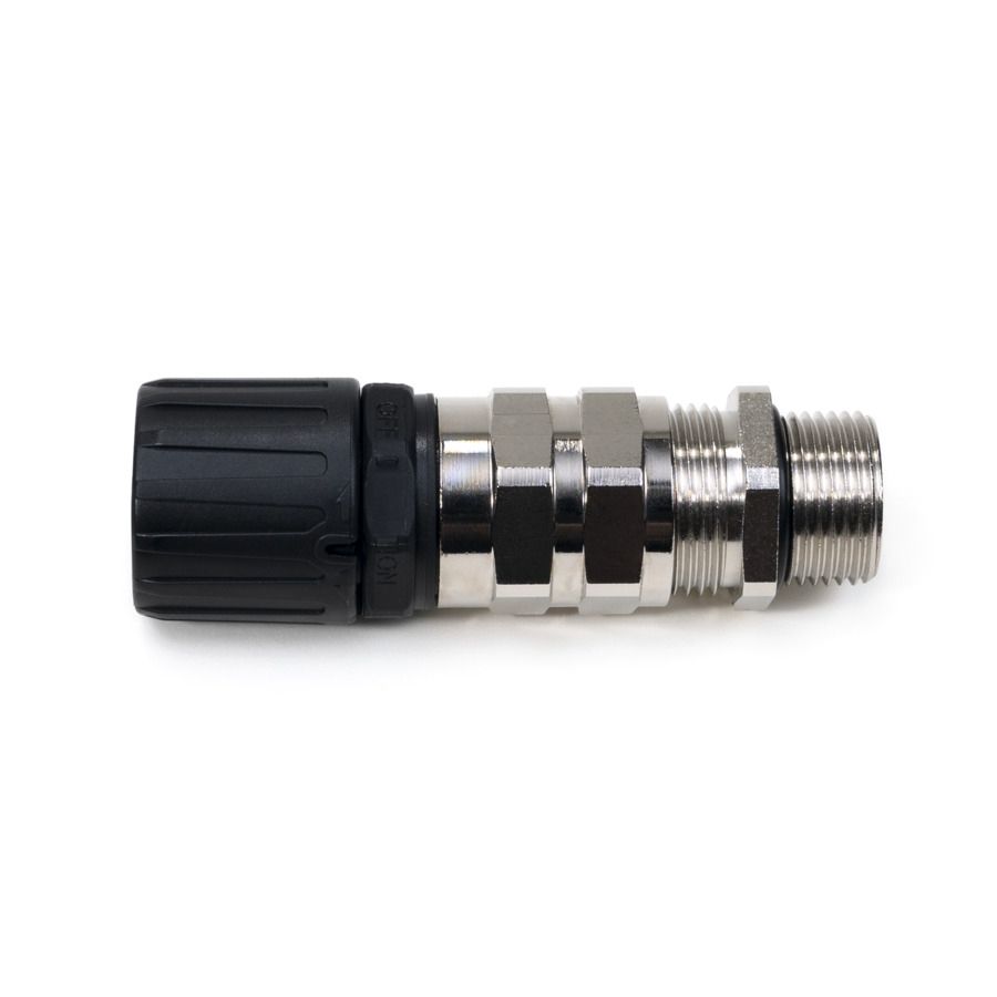 Wellrohrverschraubung KS Kst/Metall IP68 Ø13mm M16 x 1,5 ger Schnapp 12mm