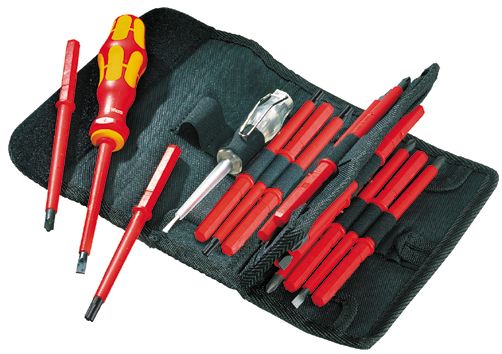 Schraubendreherset 16tlg 2PH 2PZ Tasche 5Schlitz 4TX Schutzisoliert 1000V