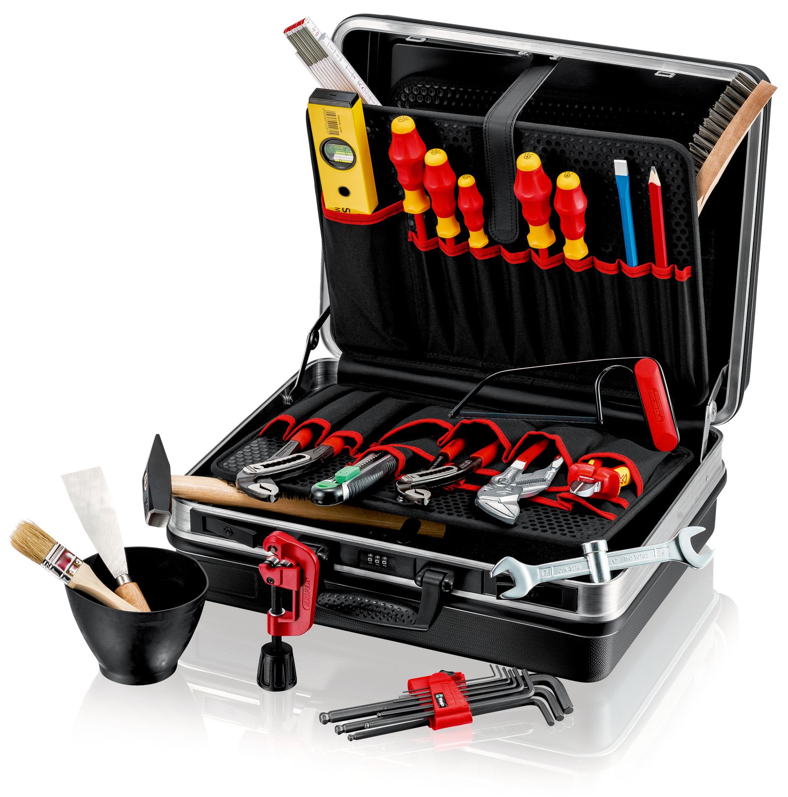 Werkzeugkoffer SHK 31tlg 3Zangen 1Hammer 2xPH 3xSchlitz Schraubendreher