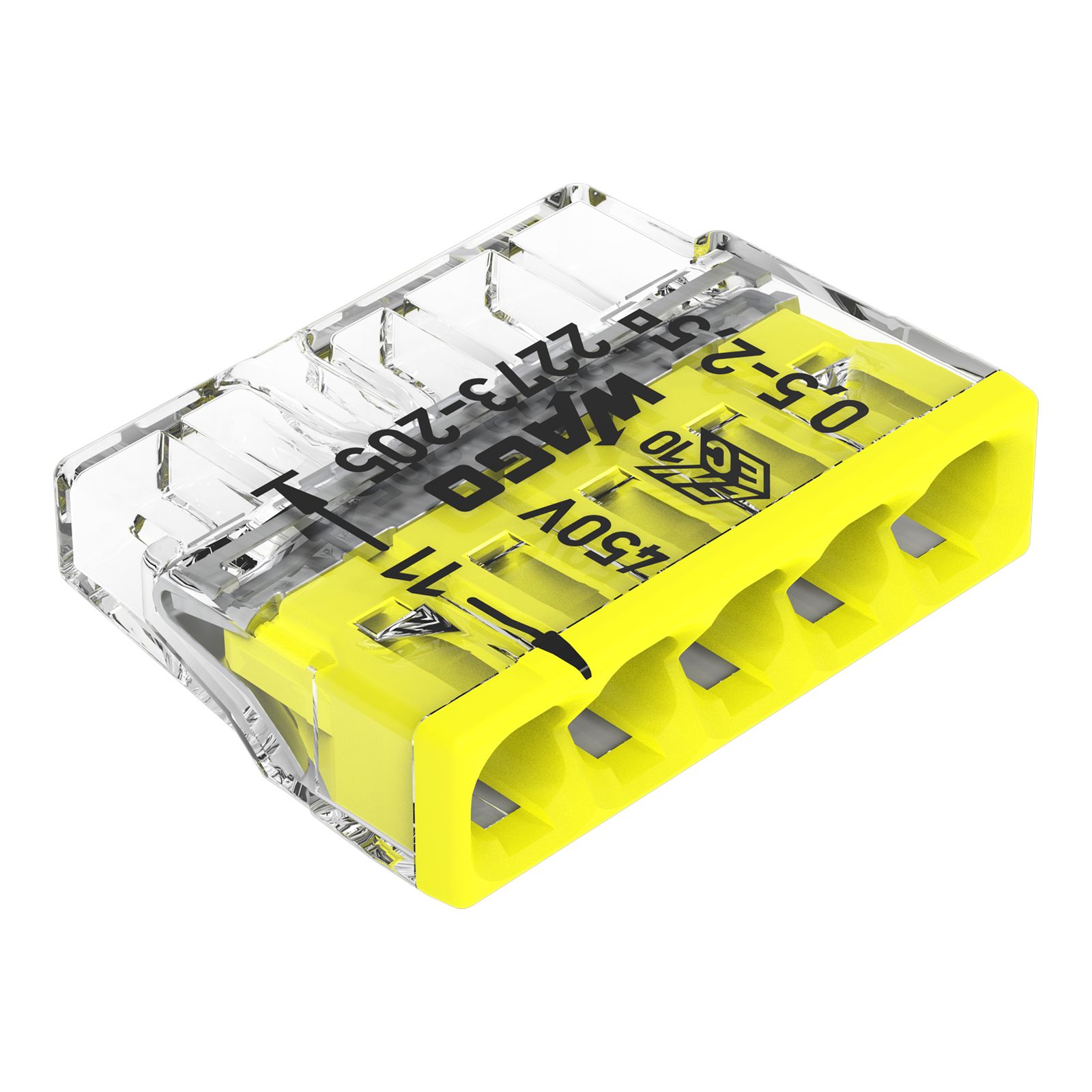 Steckklemme 5f 450V 24A Serie 2273 0,5-2,5qmm f.Massivleiter