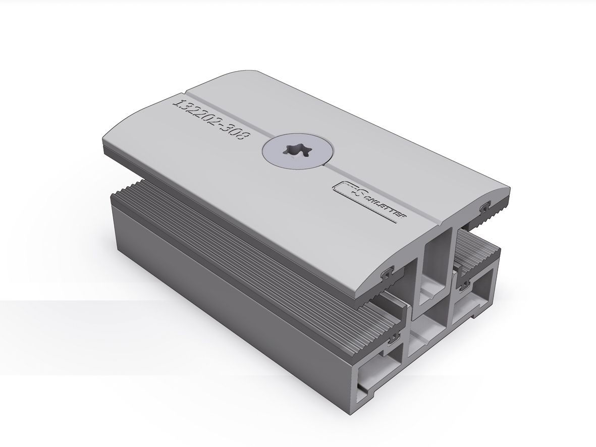 PV-Mittelklemme Alu 45x80x50mm m.BefMat