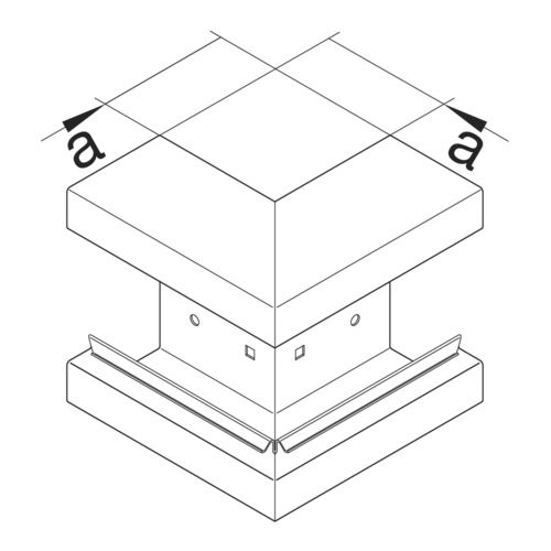 Außeneck GEB-K 100x130mm BRS HFT 90° ST natur hfr vz