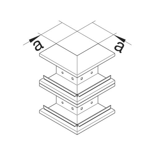 Außeneck GEB-K 100x210mm BRS HFT 90° ST natur hfr unbeh