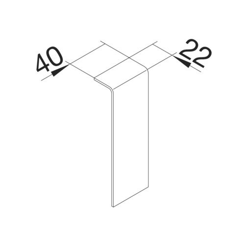 Kupplung SL-K 80x20mm Kst sw RAL9011 hfr