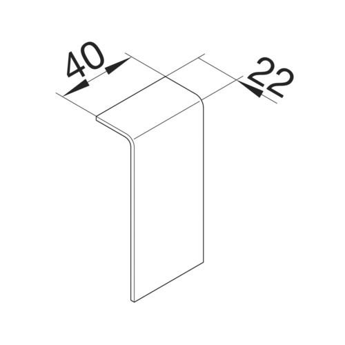 Kupplung SL-K 80x20mm Kst sw RAL9011 hfr