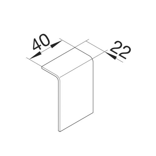 Kupplung SL-K 55x20mm Kst sw RAL9011 hfr