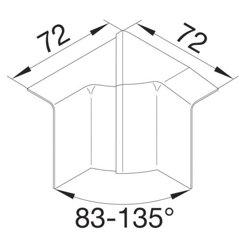 Inneneck SL-K Kst 55mm MINI alu HFT hfr