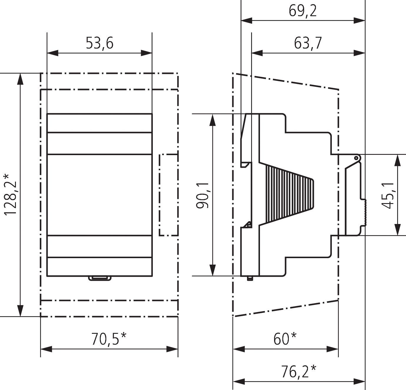 Schaltuhr digi 230VAC 2kan 70800h 3TE REG 24h 24 h Programm Wochenprogramm