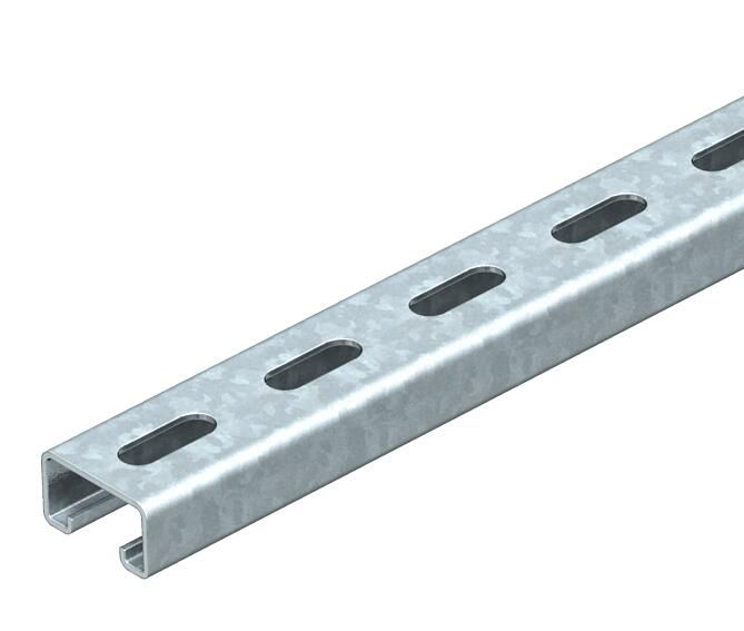 C-Profilschiene ST 200x41x21mm 22mm D2mm Rück_gel