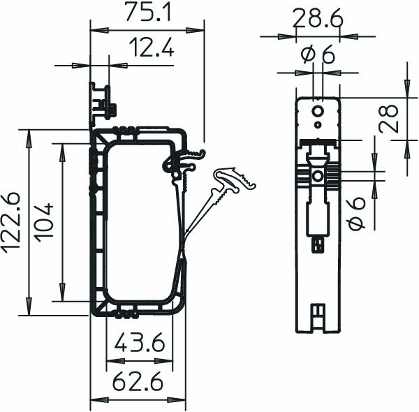 Sammelhalterung Kst hfr GRIP 40xNYM3x1.5 flammwidrig