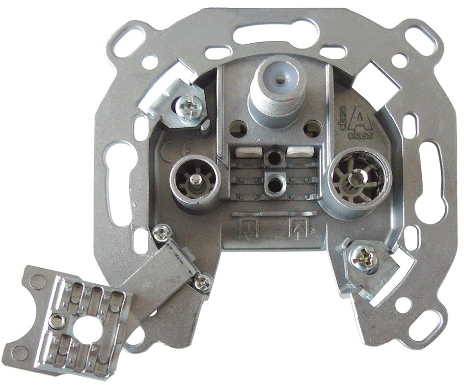 Durchgangsdose BK 3f 24dB/860 1dB/860 Fernsp 87-108MHz/Rad 111-1218MHz/TV