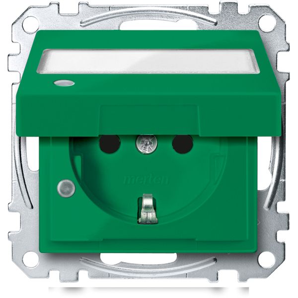 Steckdose 1f or glz System M UP m.BS IP20 Mit erhöhtem Berührungsschutz