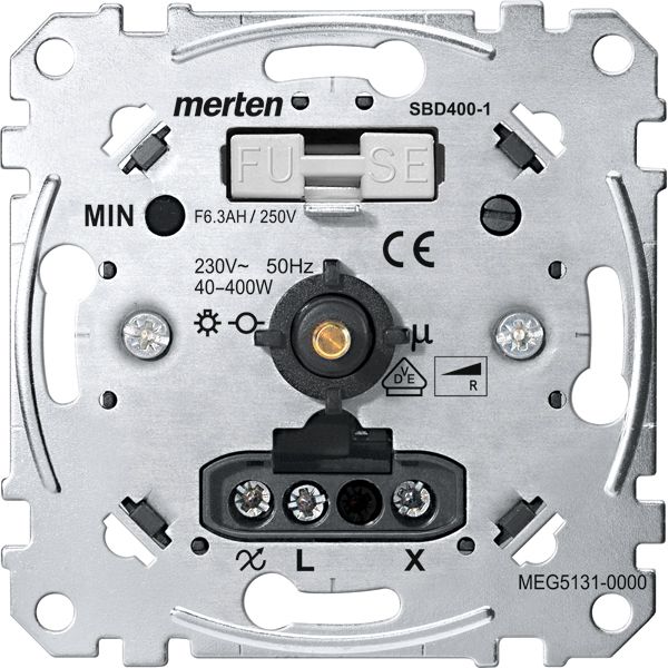 Dimmer Dreh/Druckkn 40-400W ohmsch UP