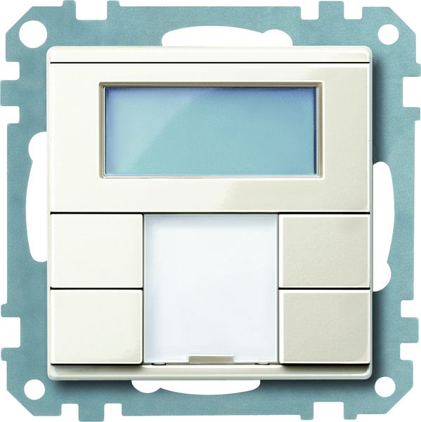 Tastsensor KNX System M UP polws glz 4f 6pkt Mit Busankopplung m.Display