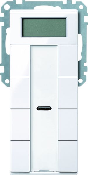 Tastsensor KNX System M UP polws glz 8f 10pkt Mit Busankopplung m.Display