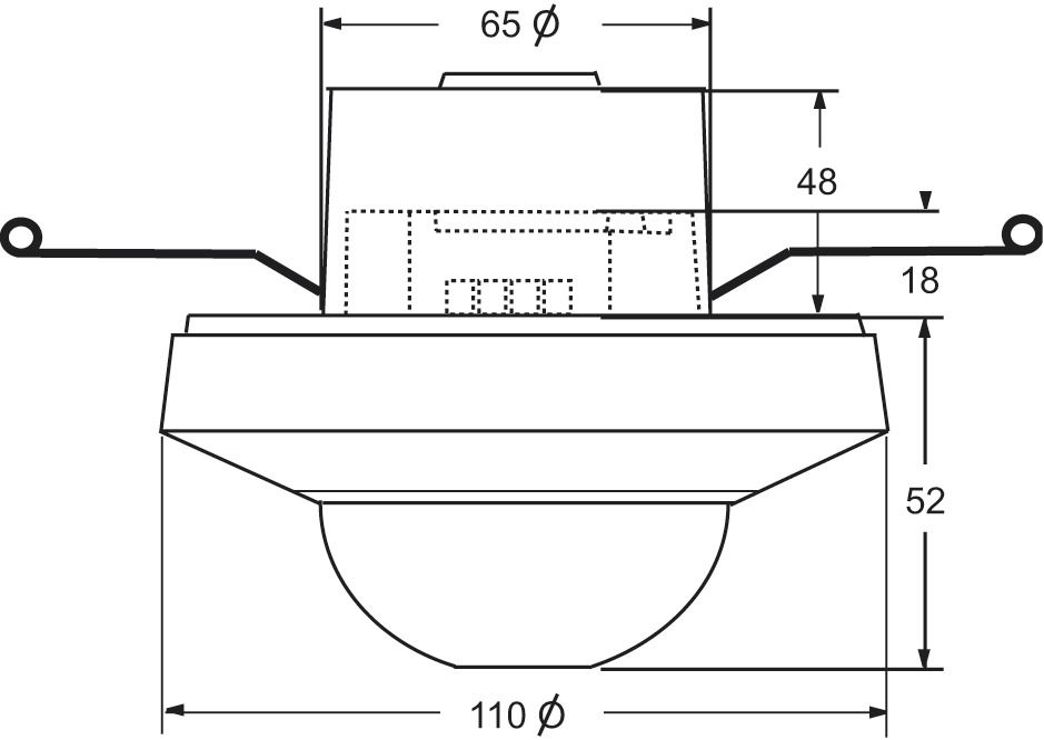 Bewegungsmelder UP 30-360 Wächter 230V aws mt IP40 Fernbedienbar 2000W