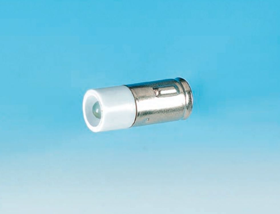 Kleinlampe 0,34W BA7s 20-28V ws Röhre Ø7x19mm einseitig gesockelt