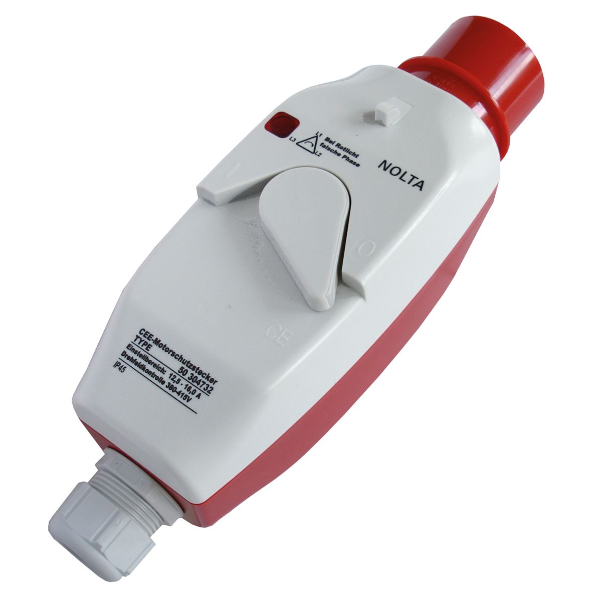 Motorschutzstecker 400V 0,4-0,63A rt 16A Drehknebel therm/magnet gr