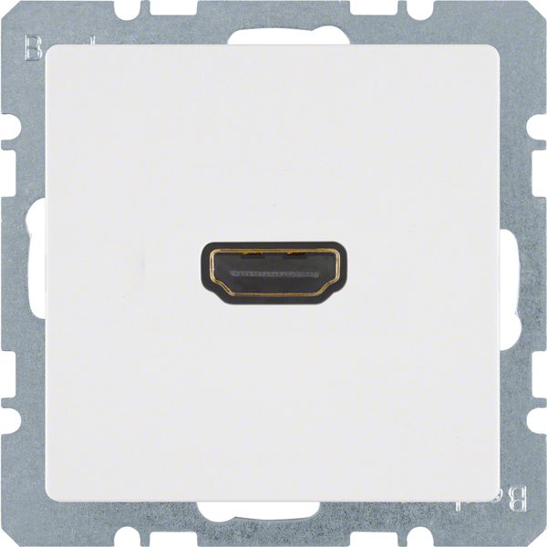 HDMI-Steckdose Q.1/Q.3 UPmont 1HDMI ws Unterputzmontage RAL9010