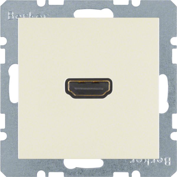HDMI-Steckdose S.1 UPmont 1HDMI ws Unterputzmontage RAL1013
