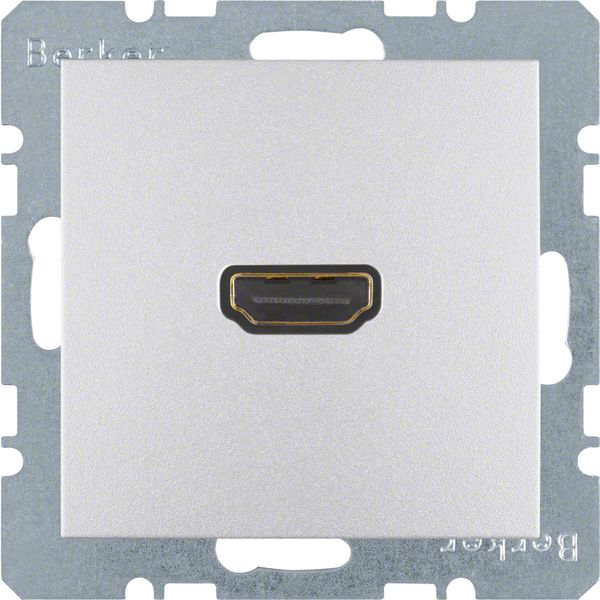 HDMI-Steckdose B.7 UPmont 1HDMI alu Unterputzmontage RAL9006