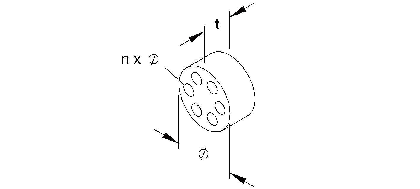 Dichtring Kst M20 9,1mm 4Durchf