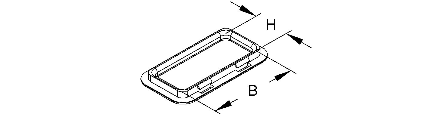 Kabelschutz Kst sw 58x14,5mm Spritzguss Rinne 72mm hfr