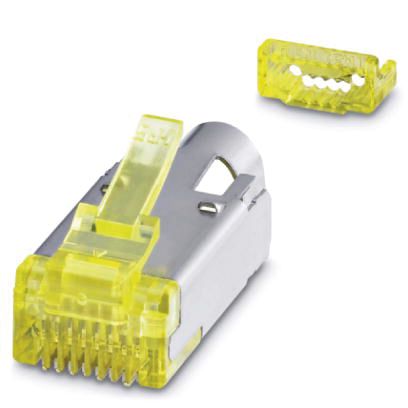 Modular-Stecker Cat6A RJ45 27-24AWG Feldkonf Litze massiv f.Rundkabel