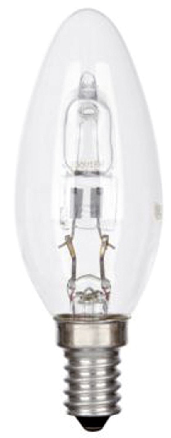 HV-Halogenlampe 18W kl E14 240V Kerze Ø36x100mm