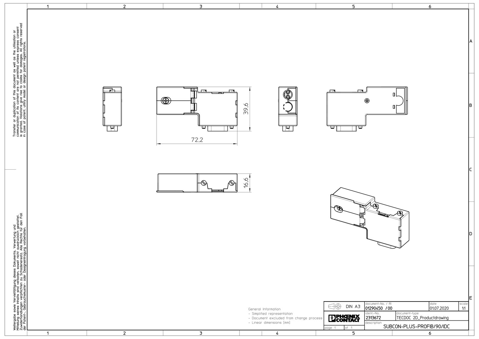 D-Sub Steck 9p Crimp male