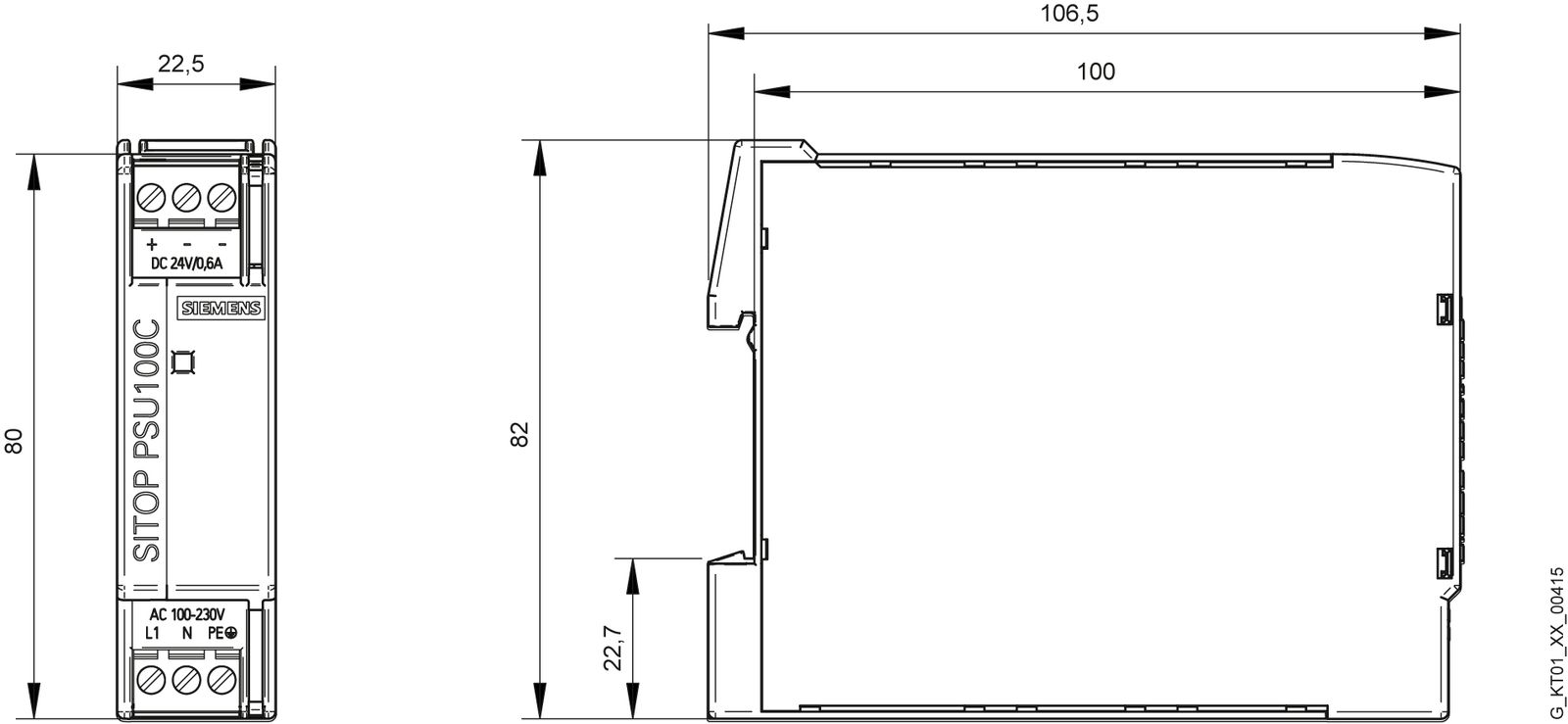 Gleichstromversorgung REG SITOP 0,6A 22,2-26,4V 14W f.Reiheneinb Kurzschlussf
