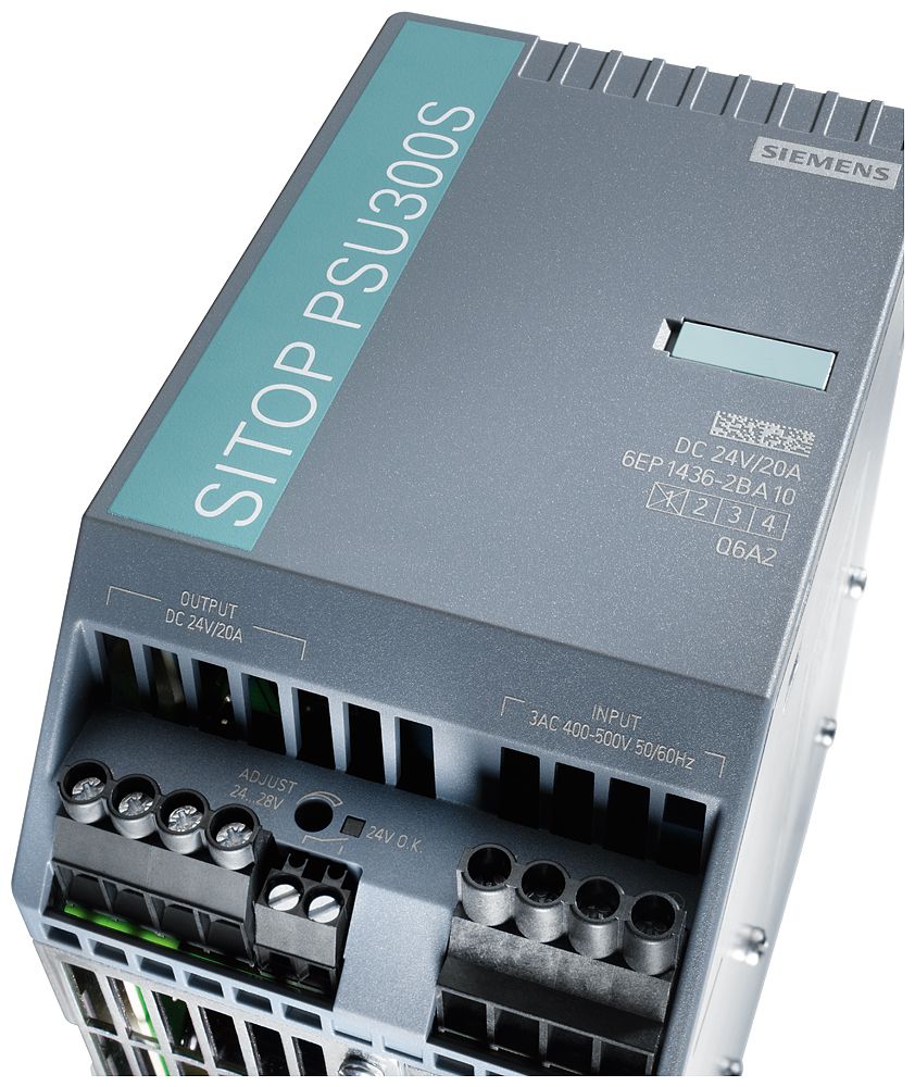 Gleichstromversorgung REG 24V 480W IP20 400-500VAC 20A f.Reiheneinb Kurzschlussf