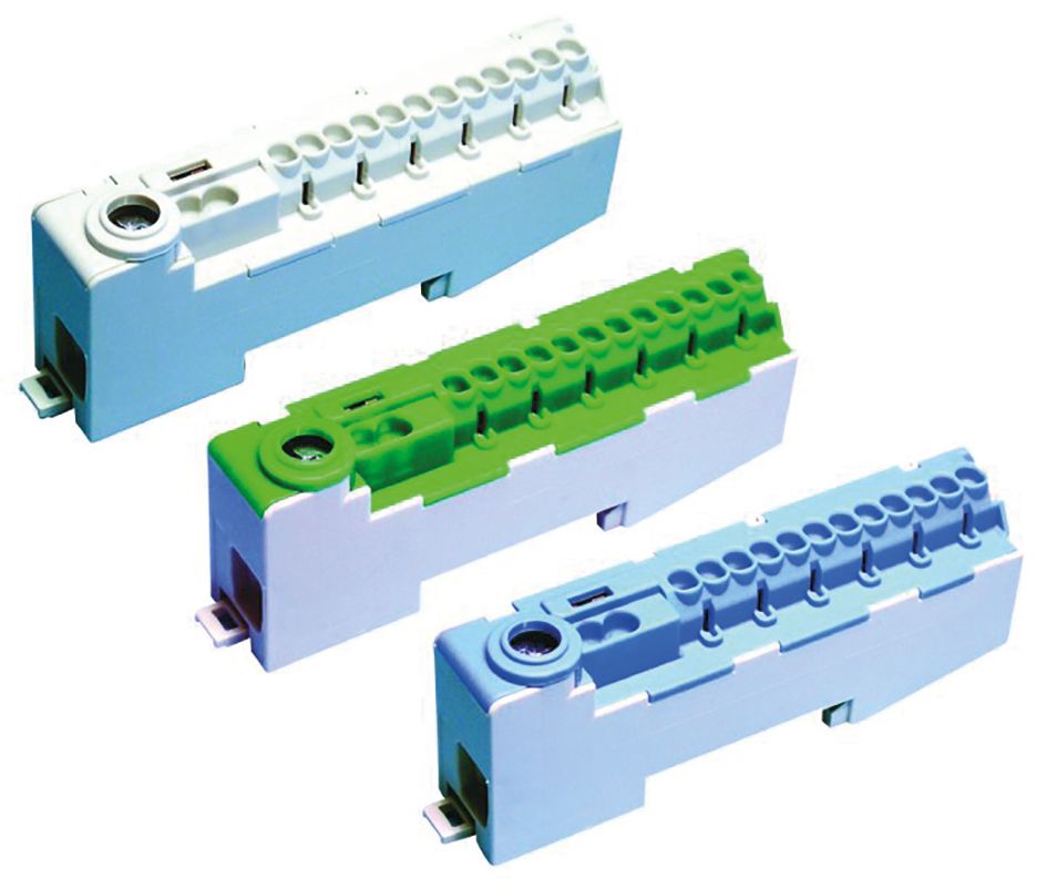 Hauptleitungsklemme 1Eing bl berührsich REG 1pol schraubenlos 1-16qmm/Zu