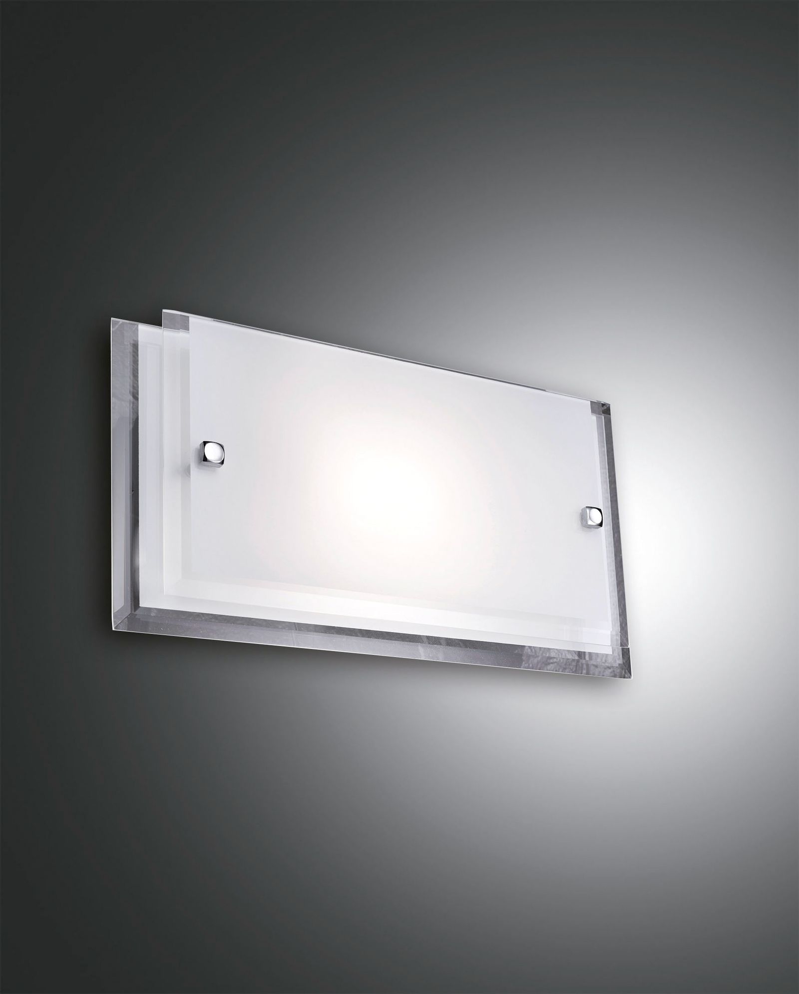 LED-Glasleuchte Maggie 60W chr IP20 E27 350x180x90mm