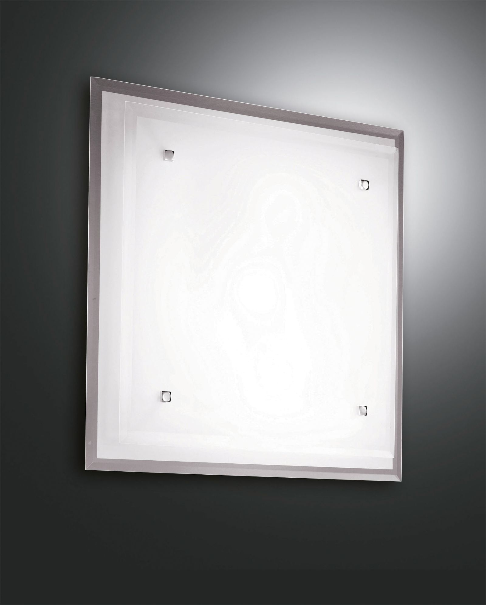 LED-Glasleuchte Maggie 2x60W ws IP20 E27 400x400x90mm