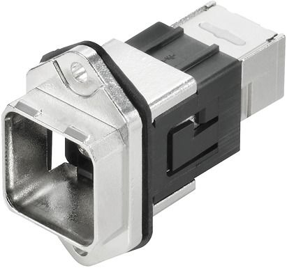 Modular-Buchse Cat6A RJ45 26-22AWG Litze Feldkonf Schirm massiv f.Rundkabel
