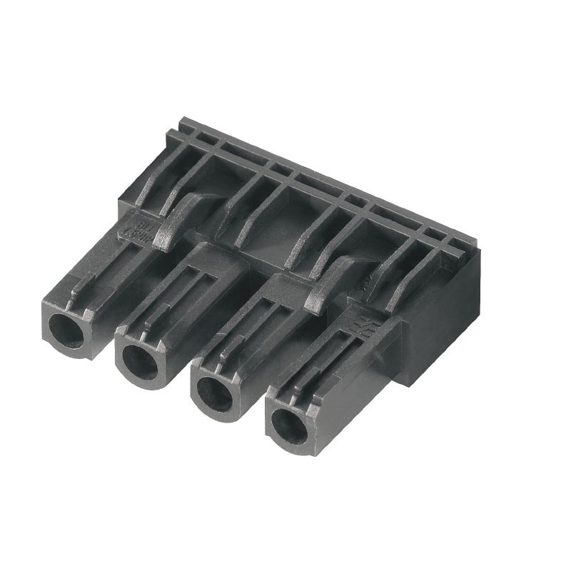 Platinenstecker Buchse 4p sw 1re 7,62mm zinn Löt 3,2mm fester Steckverbinder