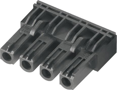 Platinenstecker Buchse 4p sw 1re 7,62mm zinn Löt 3,2mm fester Steckverbinder