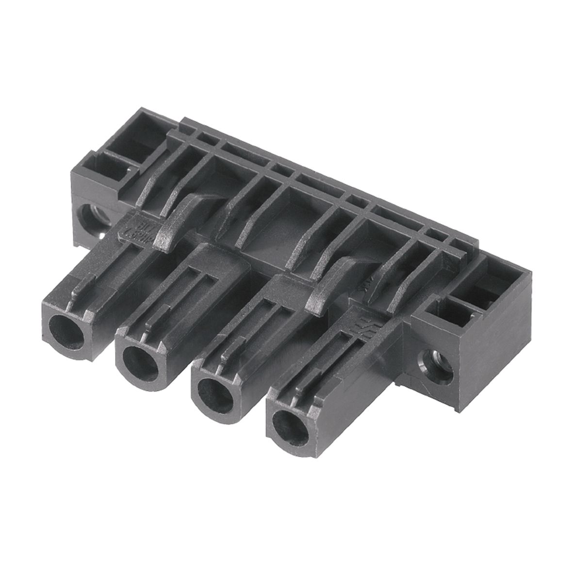 Platinenstecker Buchse 2p sw 1re 7,62mm zinn Löt 3,2mm fester Steckverbinder